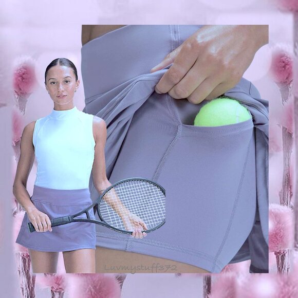 Cute Lululemon Ruffle Pleat Skirt in Light Purple Mauve. - Picture 1 of 13